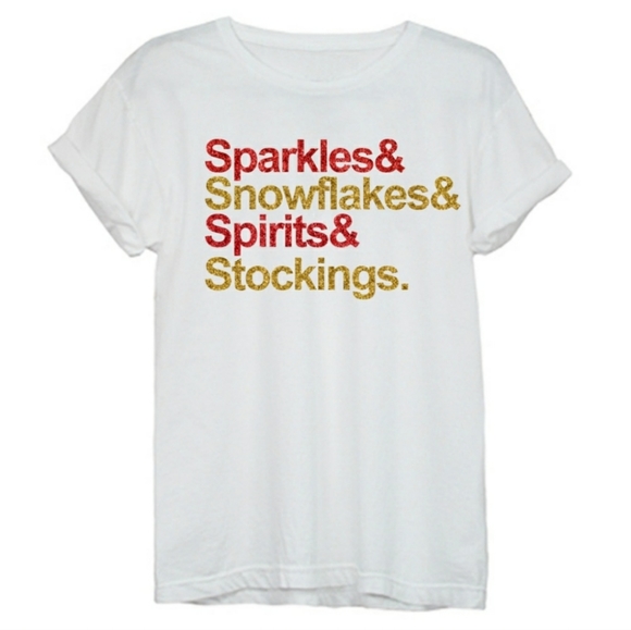 Carols Boutique Tops - NWT Cotton Christmas TShirt Graphic